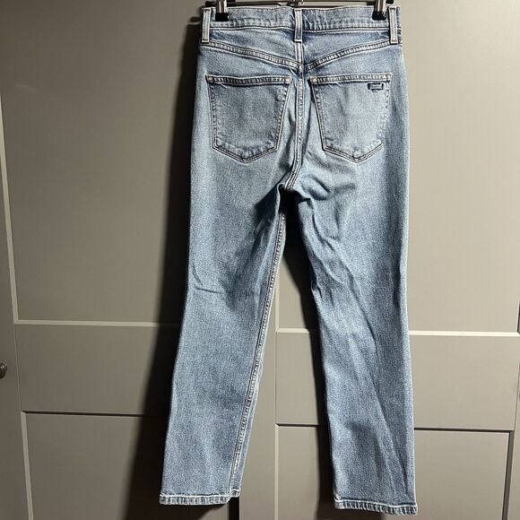 AYR Women The Yes Yes Yes High Rise Straight Skinny Leg Denim Jeans Blue 25 - Picture 4 of 9